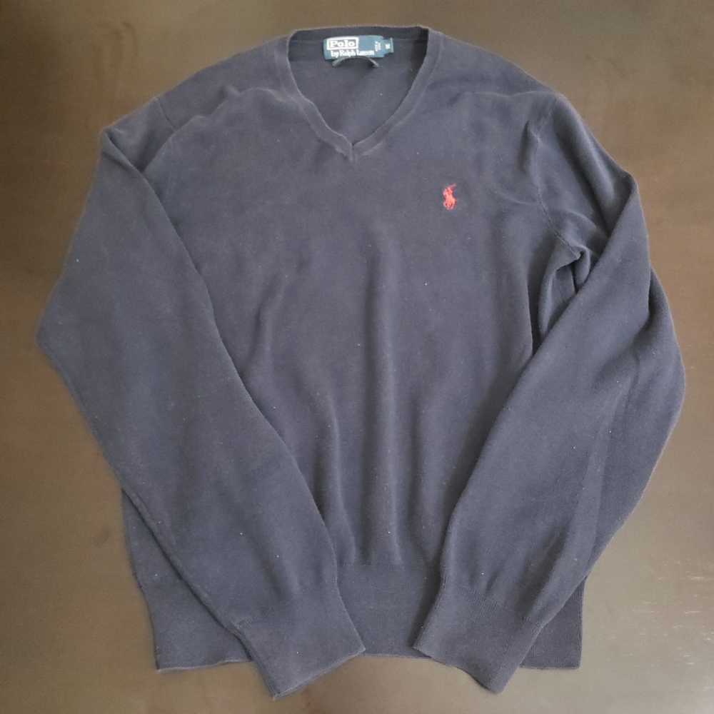 Ralph Lauren Pima cotton v-neck sweater